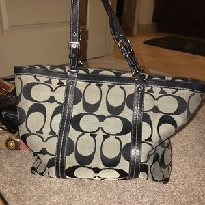 Coach jacquard gallery tote